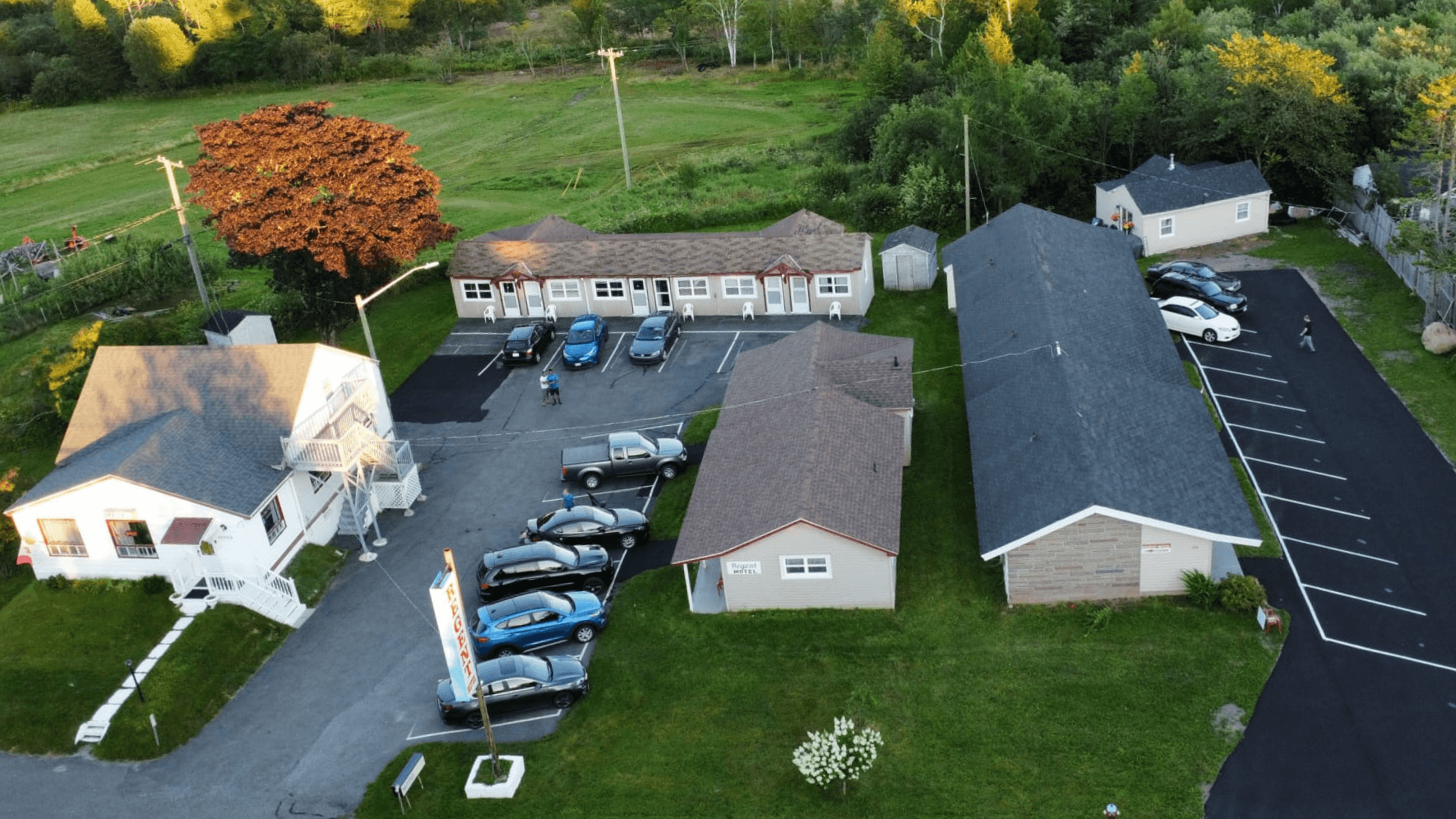 Regent Motel aerial view